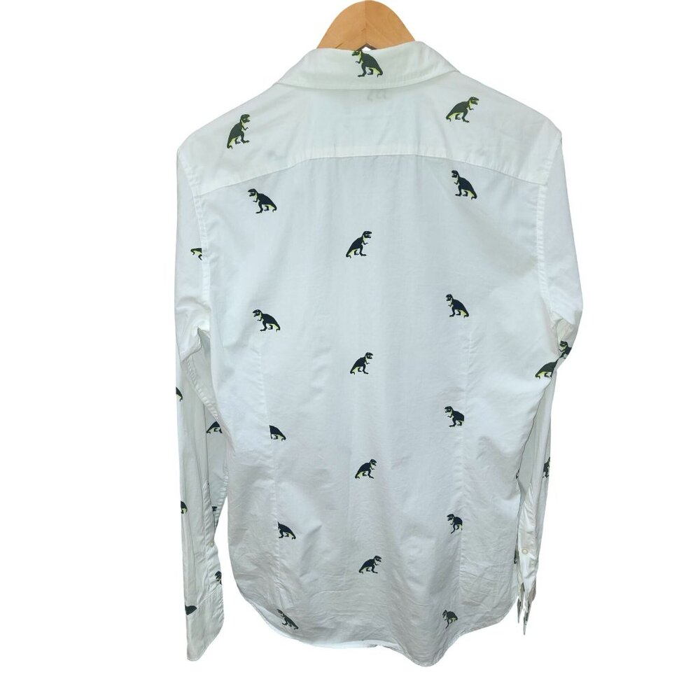 Bonobos Mens Tailored Fit Dinosaur Print Shirt M - Picture 2 of 4